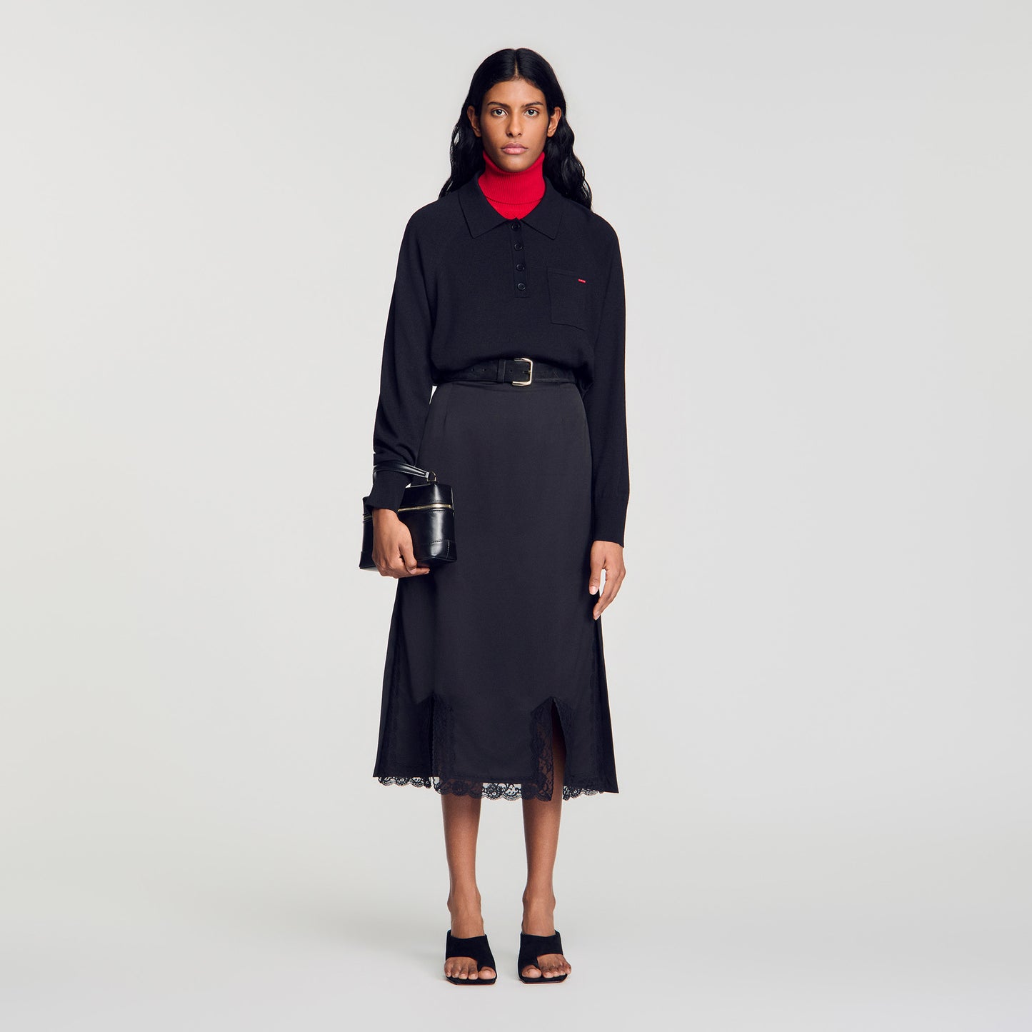 Enja  Knit Skirt Black