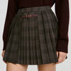 Kayla Checked pleated skirt Dark Grey