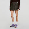 Kayla Checked pleated skirt Dark Grey