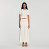 Cassalara  Knit Skirt Ecru