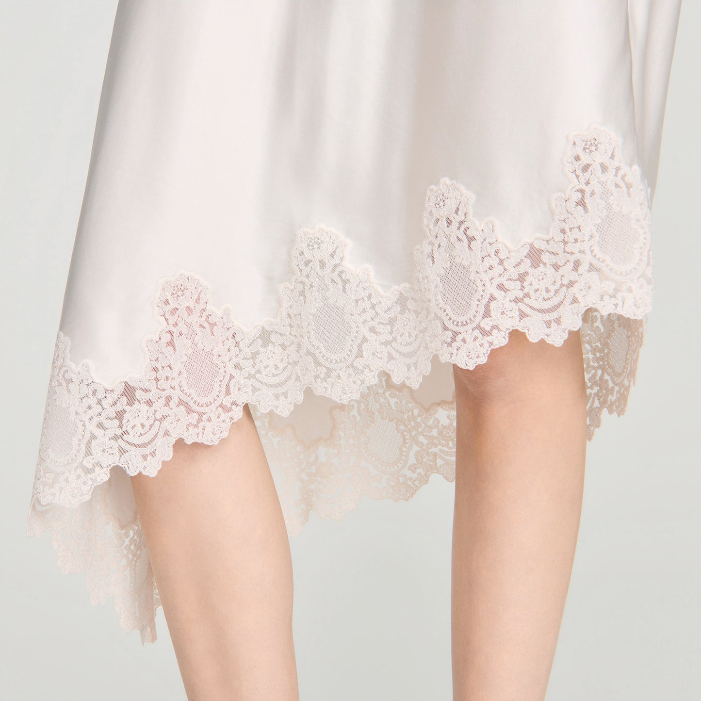 Plume  Knit Skirt Ecru