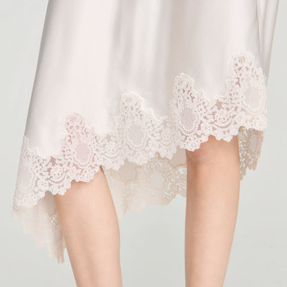 Plume  Knit Skirt Ecru