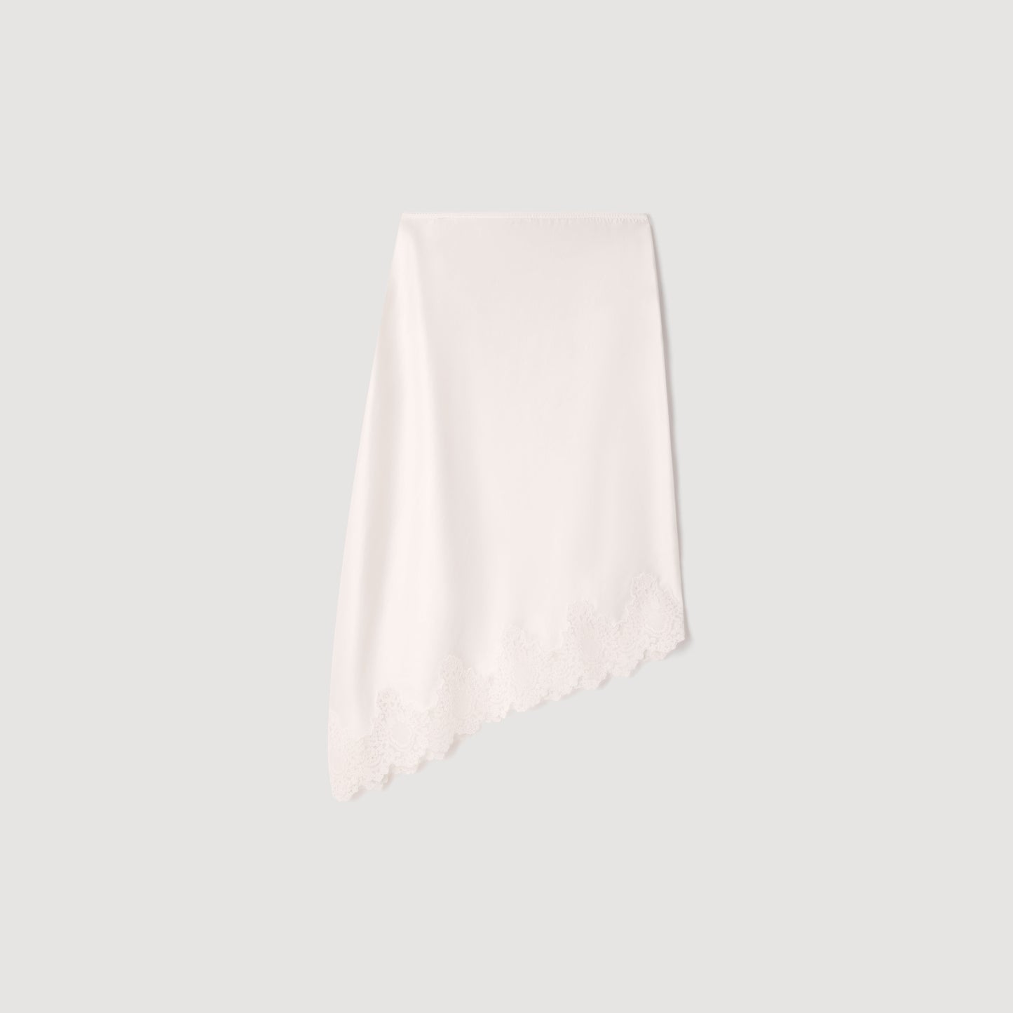 Plume  Knit Skirt Ecru