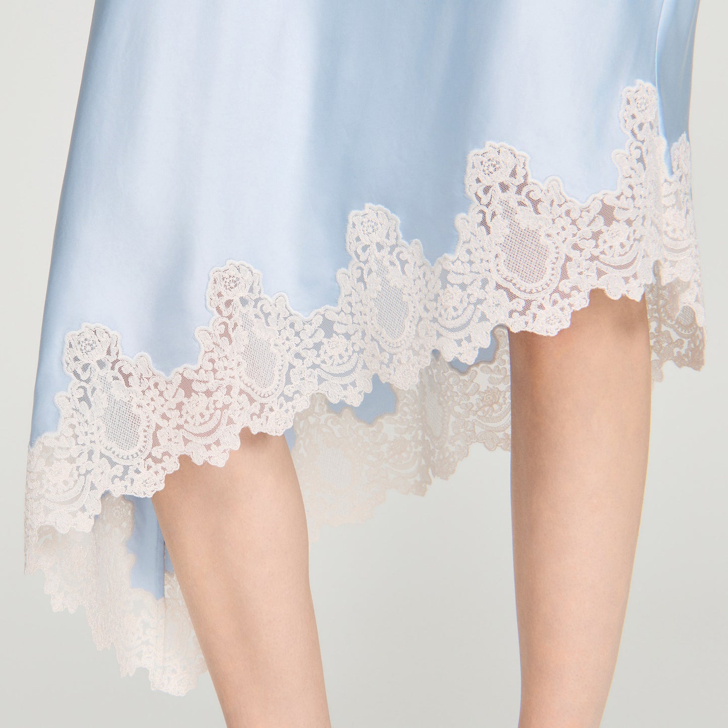 Plume  Printed Skirt Blue / Ecru