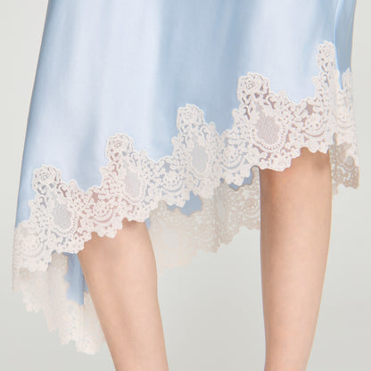 Plume  Printed Skirt Blue / Ecru
