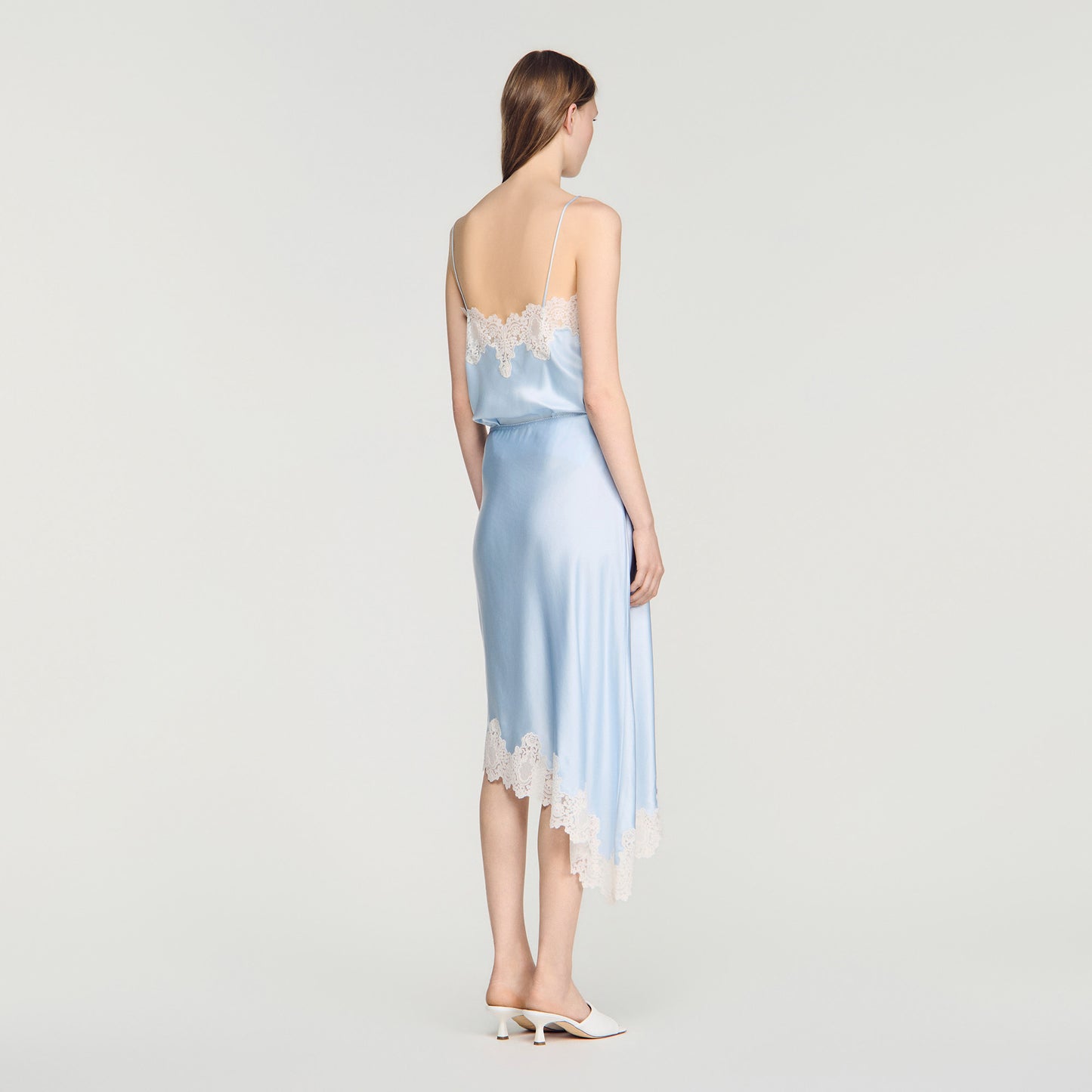 Plume  Printed Skirt Blue / Ecru