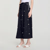 Sorela Rhinestone maxi skirt Black
