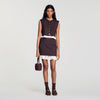 Allison Short 2-in-1 wool skirt Light Brown
