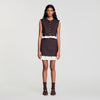 Allison Short 2-in-1 wool skirt Light Brown