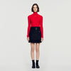 Edma 2-in-1 tweed skirt Black