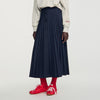 Reine Long pleated skirt Navy Blue