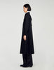 Pleated Trench Coat Black