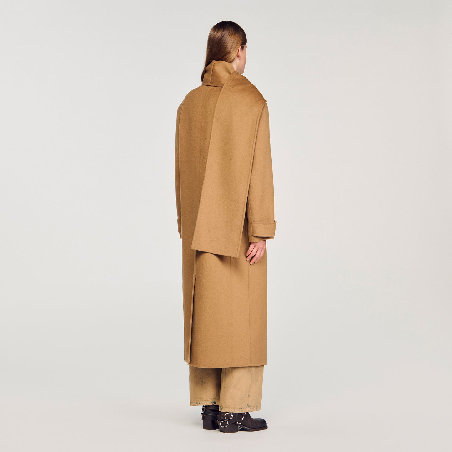 Uma Oversized Wool Coat Camel