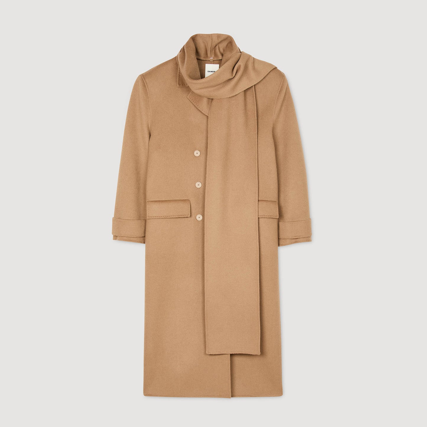 Uma Oversized Wool Coat Camel