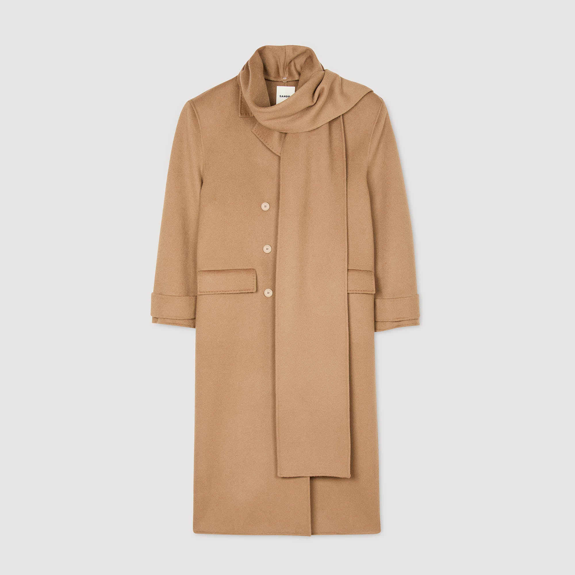Uma Oversized Wool Coat Camel