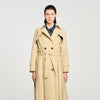 Simon Belted double-breasted trench Beige