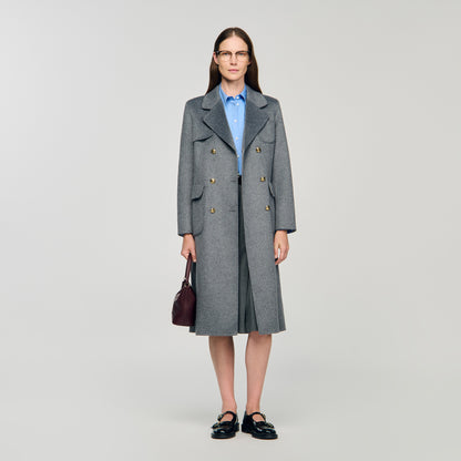 Dorel Double-Faced Check Coat Grey