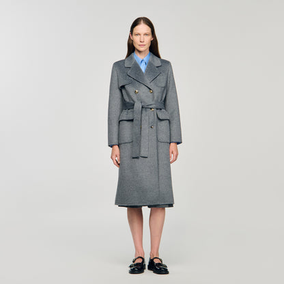 Dorel Double-Faced Check Coat Grey