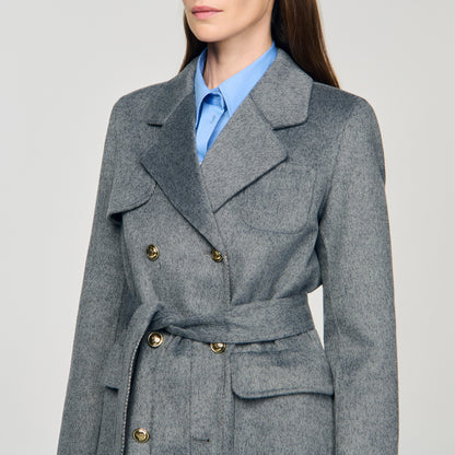 Dorel Double-Faced Check Coat Grey