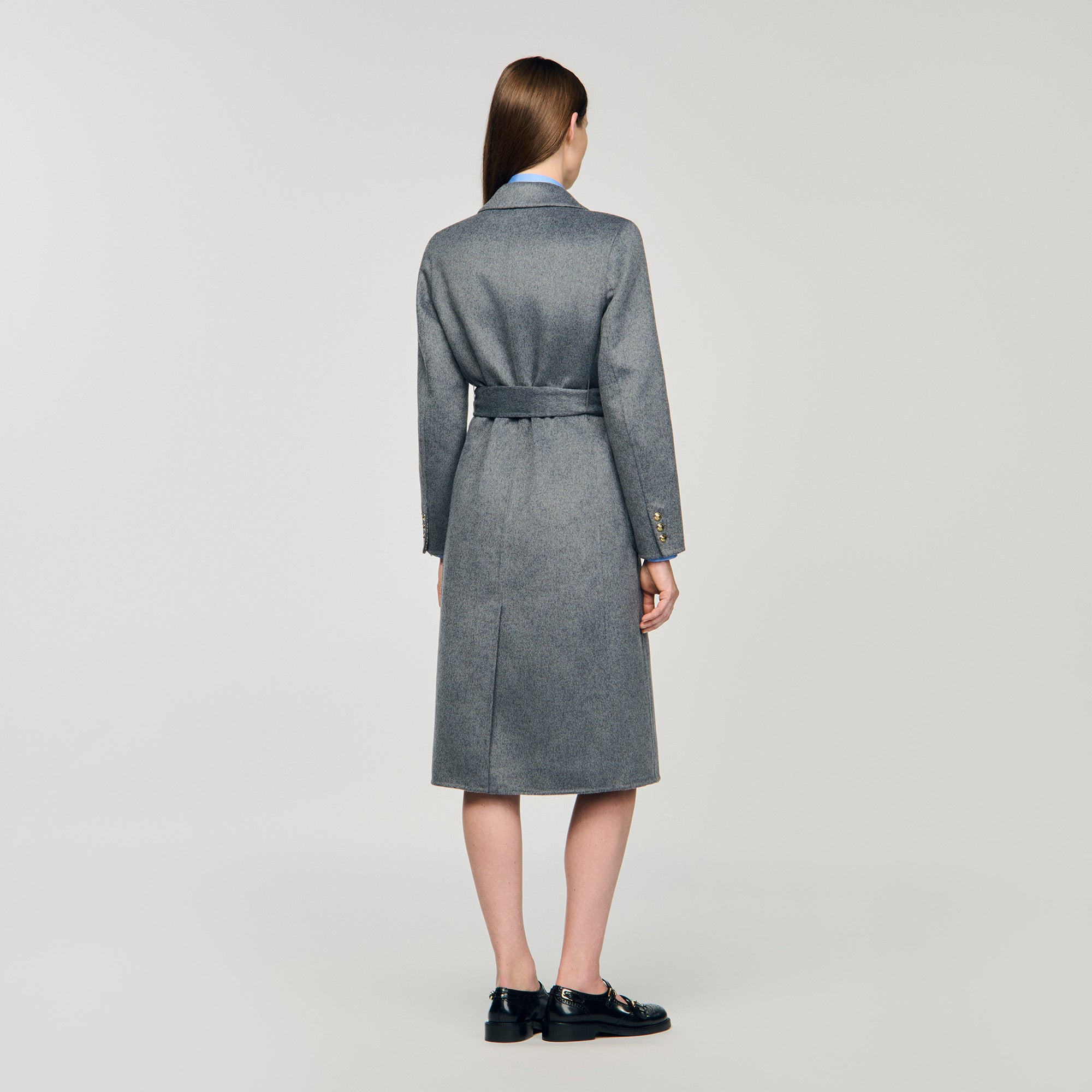 Dorel Double-Faced Check Coat Grey