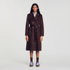 Dorel Double-faced check coat Brown