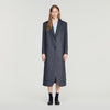 Evan  Longline Coat Dark Grey