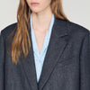 Evan  Longline Coat Dark Grey