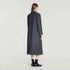 Evan  Longline Coat Dark Grey