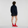 Blair Double-faced standing collar coat Navy Blue
