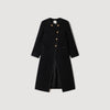 Saywer Tweed Coat With Jewel Buttons Black