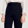 Straight-Leg Trousers Black