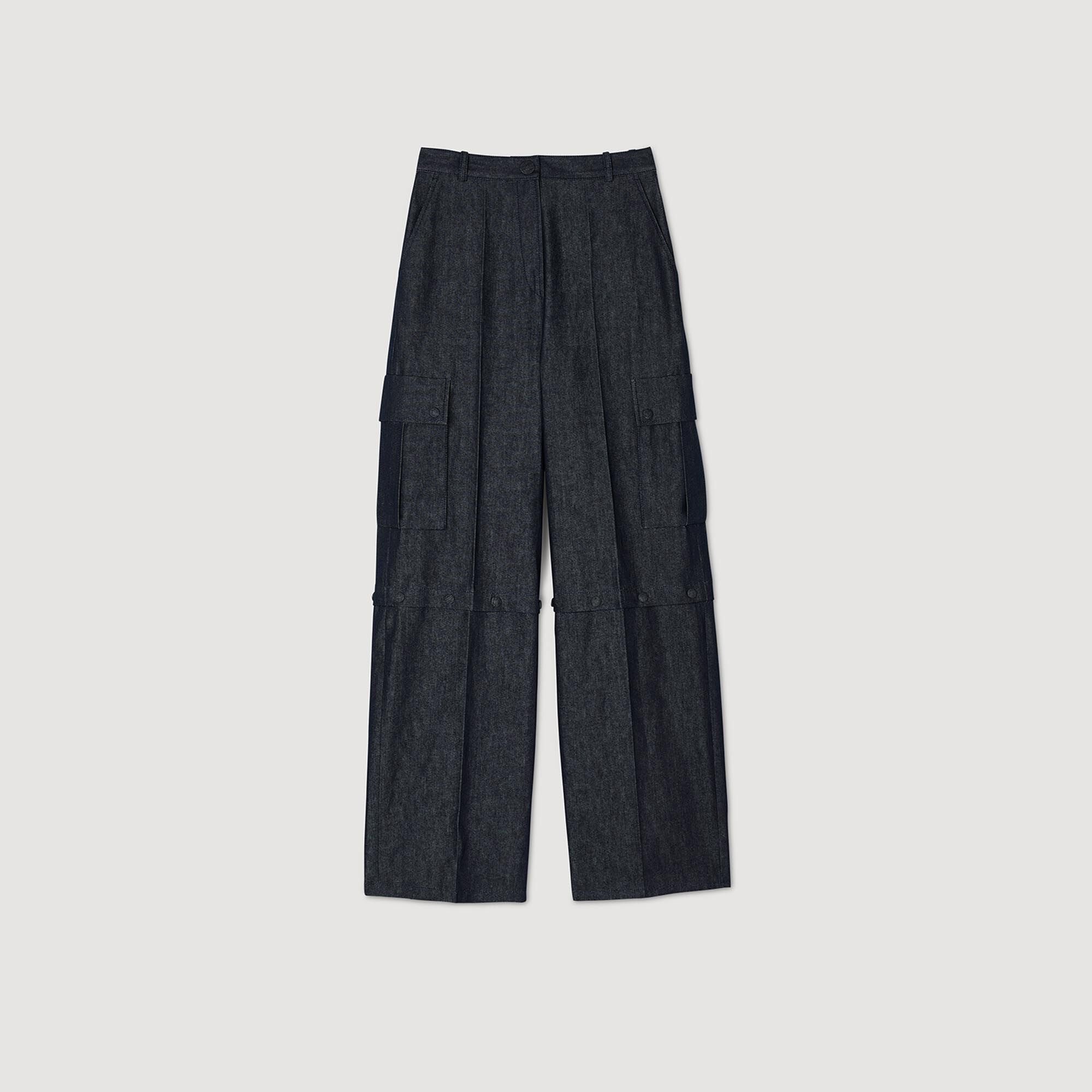 Convertible Denim Trousers Deep Blu