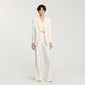 Concorde Sequin Suit Trousers Ecru