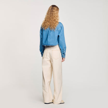 Leon Lace-Up Jeans Sand Sand