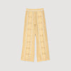 Loupie Crochet Straight-Leg Trousers Yellow