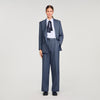 Naelo Striped Trousers Blue