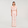 Darwin Floral Trousers Pink / Ecru