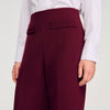 Dawson Wide-Leg Trousers Bordeaux