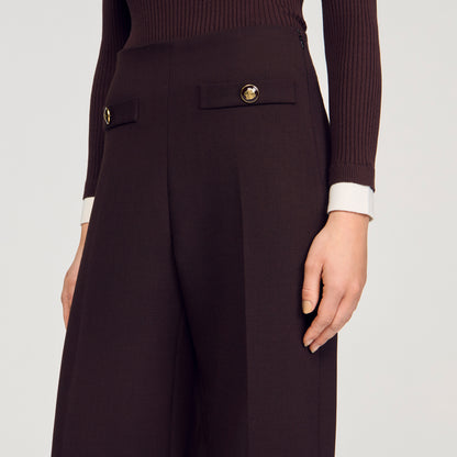 Stephen Flared Trousers Brown