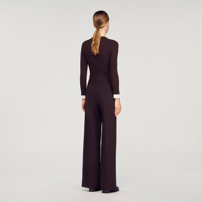 Stephen Flared Trousers Brown
