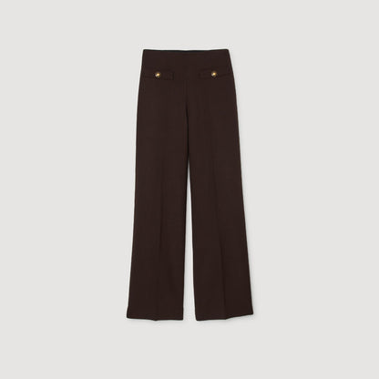 Stephen Flared Trousers Brown