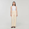 Valaud Cable Knit Trousers Ecru