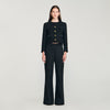 Jillvy Tweed Suit Trousers Black
