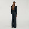 Jillvy Tweed Suit Trousers Black