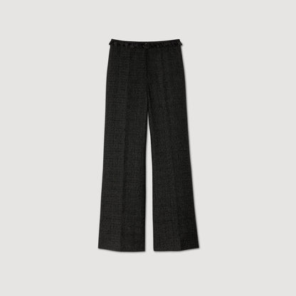 Jillvy Tweed Suit Trousers Black