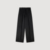 Zephir Satin-Effect Wide-Leg Trousers Black