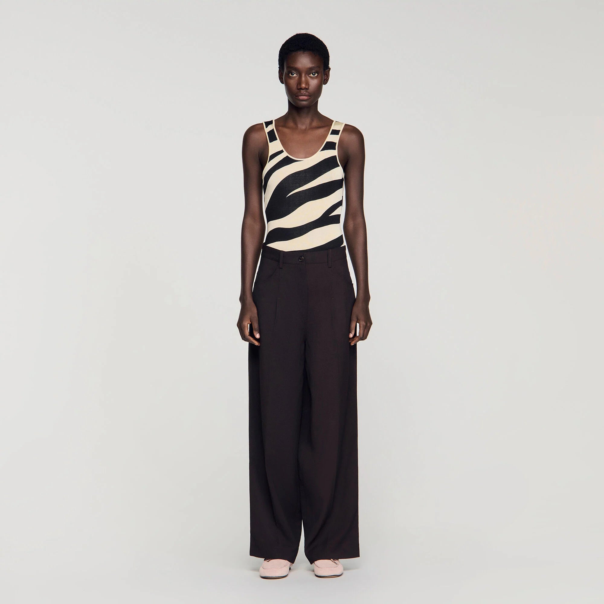 Desire Wide-Leg Trousers Brown