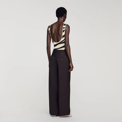 Desire Wide-Leg Trousers Brown