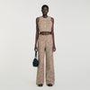 Bardem Decorative Tweed Trousers Brown