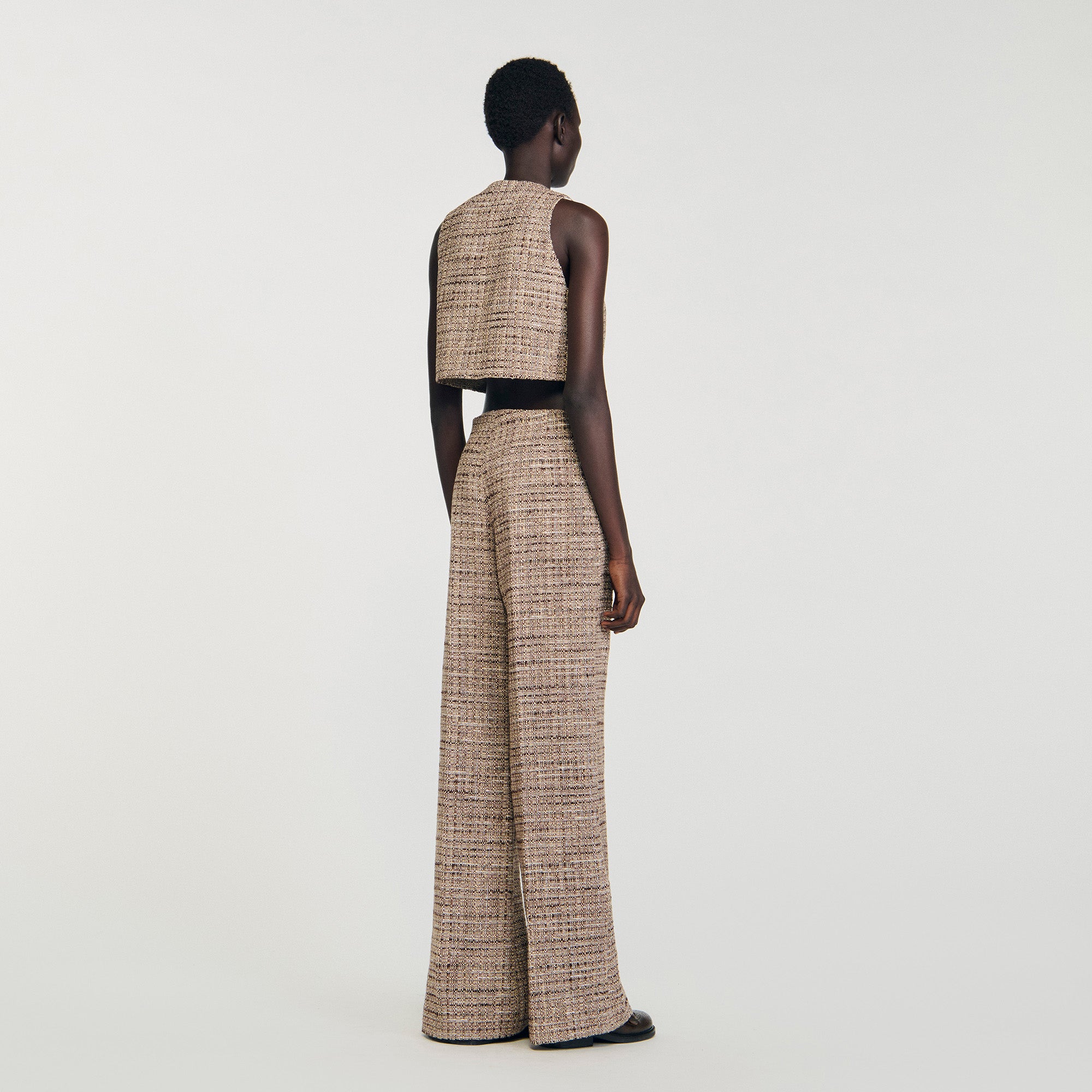 Bardem Decorative Tweed Trousers Brown